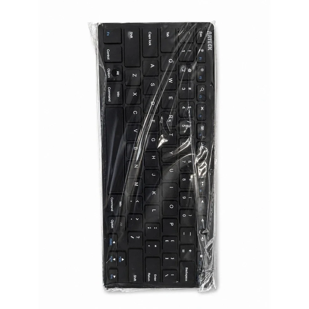 Arteck HB098-Black Slim Bluetooth Keyboard Black QWERTY English Layout